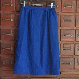 Pendleton Lined Blue Wool Pencil Skirt Size 6